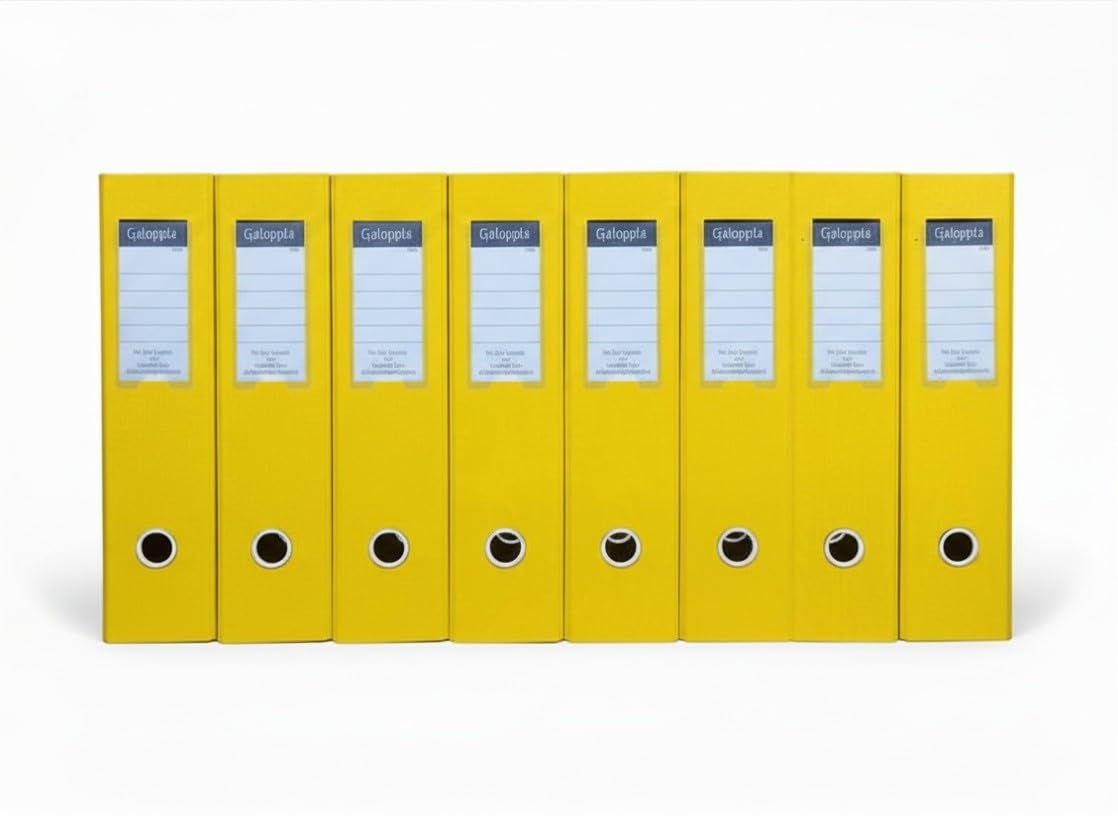 本棚・本収納 HUMAN MADE ACRYLIC FILE BOX SMALL Yellow GALOPPIA PVC Coated Box File/Folder for Office documents and